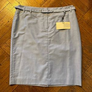Brooks Brothers NWT Light Blue Supima Cotton Pencil Skirt w/ Belt SZ 16